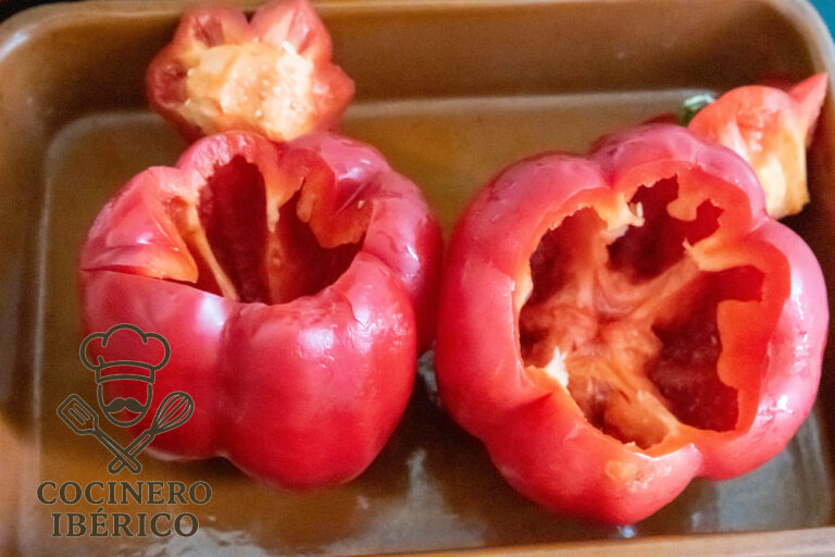 Pimientos rellenos de arroz y secreto de cerdo (16)